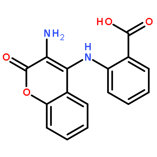 Benzoic acid, 2-[(3-amino-2-oxo-2H-1-benzopyran-4-yl)amino]-