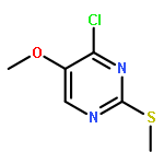 Pyrimidine, 4-chloro-5-methoxy-2-(methylthio)-