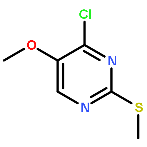 Pyrimidine, 4-chloro-5-methoxy-2-(methylthio)-