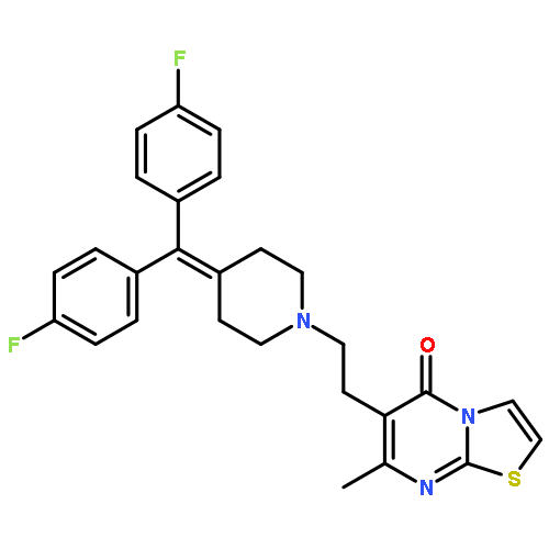 6-(2-(4-(Bis(4-fluorophenyl)methylene)piperidin-1-yl)ethyl)-7-methyl-5H-thiazolo[3,2-a]pyrimidin-5-one