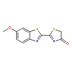 4(5H)-THIAZOLONE, 2-(6-METHOXY-2-BENZOTHIAZOLYL)-