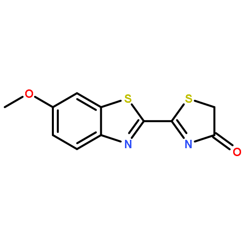 4(5H)-THIAZOLONE, 2-(6-METHOXY-2-BENZOTHIAZOLYL)-