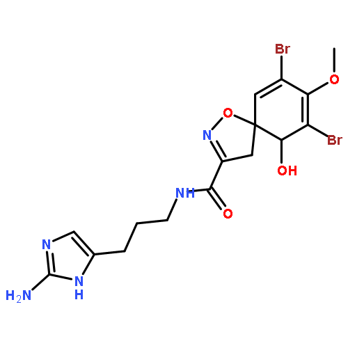 (5S,10R)-N-[3-(2-amino-1H-imidazol-5-yl)propyl]-7,9-dibromo-10-hydroxy-8-methoxy-1-oxa-2-azaspiro[4.5]deca-2,6,8-triene-3-carboxamide