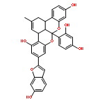 3aH-Benzo[3,4][2]benzopyrano[1,8-bc][1]benzopyran-4,11-diol,8a-(2,4-dihydroxyphenyl)-1,8a,13b,13c-tetrahydro-6-(6-hydroxy-2-benzofuranyl)-2-methyl-,(3aS,8aS,13bS,13cR)-