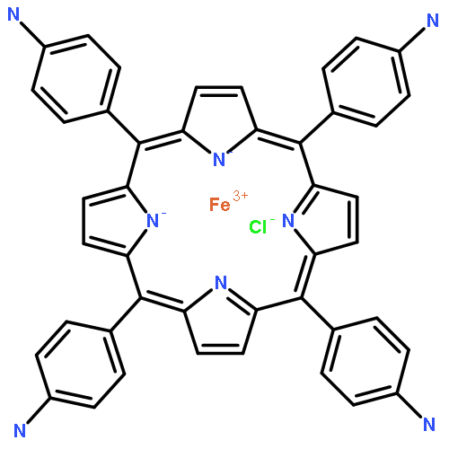 iron(3+) chloride 5,10,15,20-tetrakis(4-aminophenyl)porphine-21,22-diide (1:1:1)