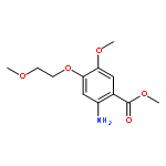 Benzoic acid, 2-amino-5-methoxy-4-(2-methoxyethoxy)-, methyl ester