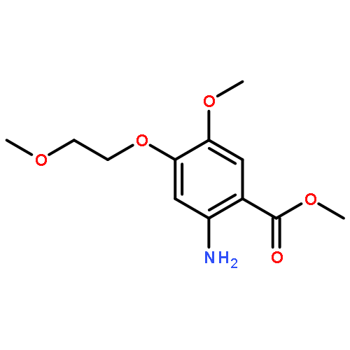 Benzoic acid, 2-amino-5-methoxy-4-(2-methoxyethoxy)-, methyl ester