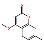 2H-PYRAN-2-ONE, 5-(2E)-2-BUTENYL-4-METHOXY-6-METHYL-