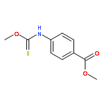 Benzoic acid, 4-[(methoxythioxomethyl)amino]-, methyl ester