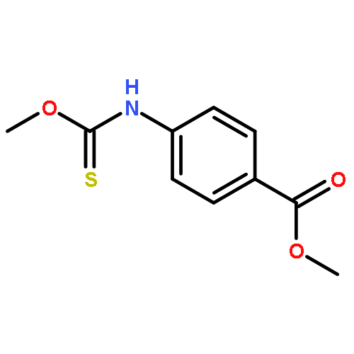 Benzoic acid, 4-[(methoxythioxomethyl)amino]-, methyl ester