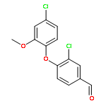 Benzaldehyde, 3-chloro-4-(4-chloro-2-methoxyphenoxy)-