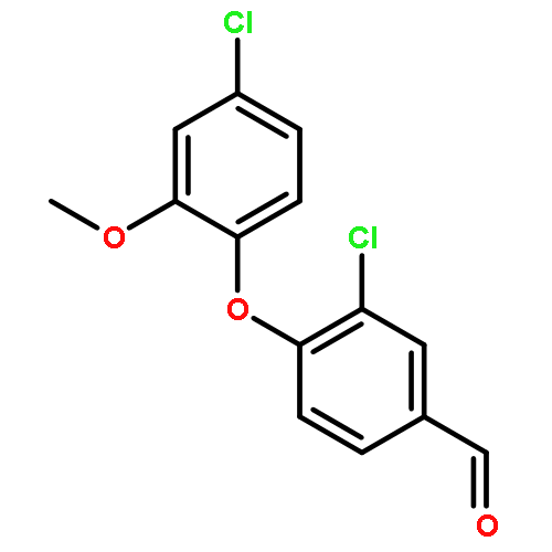 Benzaldehyde, 3-chloro-4-(4-chloro-2-methoxyphenoxy)-