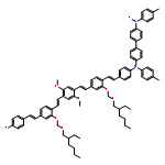 POLY[[(4-METHYLPHENYL)IMINO][1,1'-BIPHENYL]-4,4'-DIYL[(4-METHYLPHENYL)IMINO]-1,4-PHENYLENE-1,2-ETHENEDIYL[[(2-ETHYLHEXYL)OXY]METHOXY-1,4-PHENYLENE]-1,2-ETHENEDIYL(2,5-DIMETHOXY-1,4-PHENYLENE)-1,2-ETHENEDIYL[[(2-ETHYLHEXYL)OXY]METHOXY-1,4-PHENYLENE]-1,2-ETHENEDIYL-1,4-PHENYLENE]