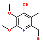 4-Pyridinol, 2-(bromomethyl)-5,6-dimethoxy-3-methyl-