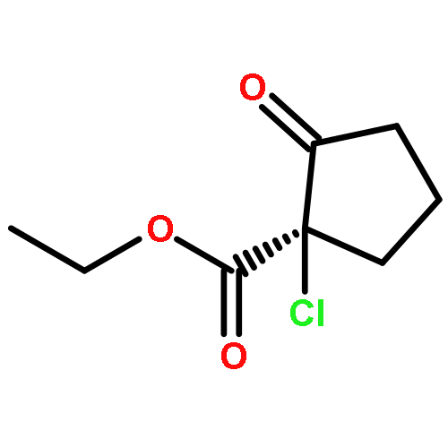 CYCLOPENTANECARBOXYLIC ACID, 1-CHLORO-2-OXO-, ETHYL ESTER, (1R)-