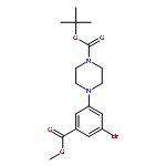 tert-butyl 4-(3-bromo-5-methoxycarbonyl-phenyl)piperazine-1-carboxylate