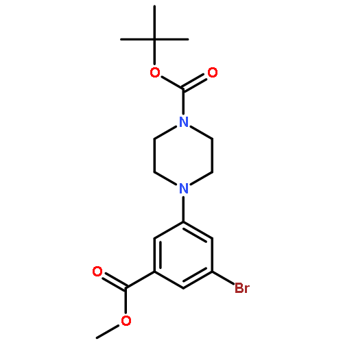 tert-butyl 4-(3-bromo-5-methoxycarbonyl-phenyl)piperazine-1-carboxylate