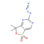 3H-[1,2]OXATHIOLO[4,3-D]PYRIMIDINE, 5-AZIDO-3,3-DIMETHYL-, 1,1-DIOXIDE