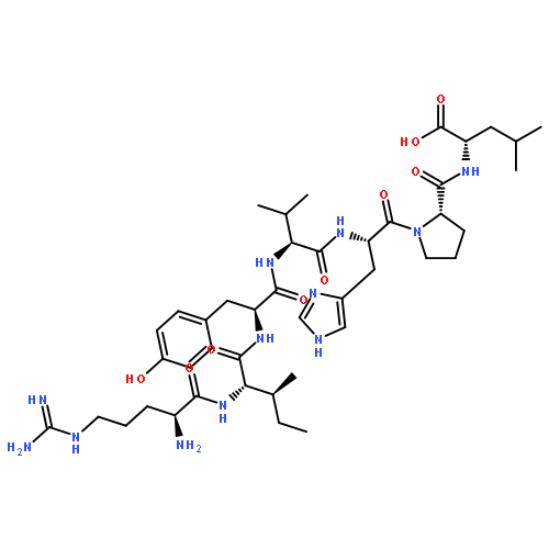 L-Leucine, L-arginyl-L-isoleucyl-L-tyrosyl-L-valyl-L-histidyl-L-prolyl-