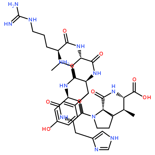 L-ISOLEUCINE, L-ARGINYL-L-ISOLEUCYL-L-TYROSYL-L-VALYL-L-HISTIDYL-L-PROLYL-