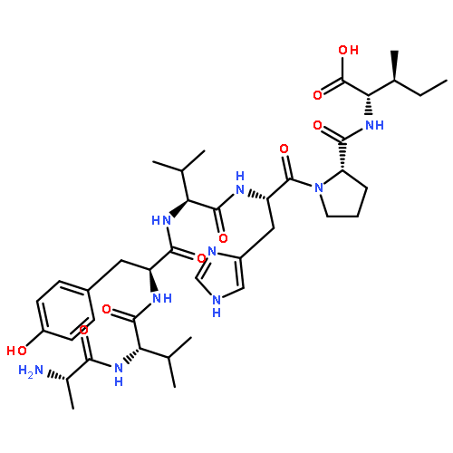 L-ISOLEUCINE, L-ALANYL-L-VALYL-L-TYROSYL-L-VALYL-L-HISTIDYL-L-PROLYL-