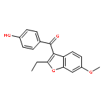 Methanone, (2-ethyl-6-methoxy-3-benzofuranyl)(4-hydroxyphenyl)-