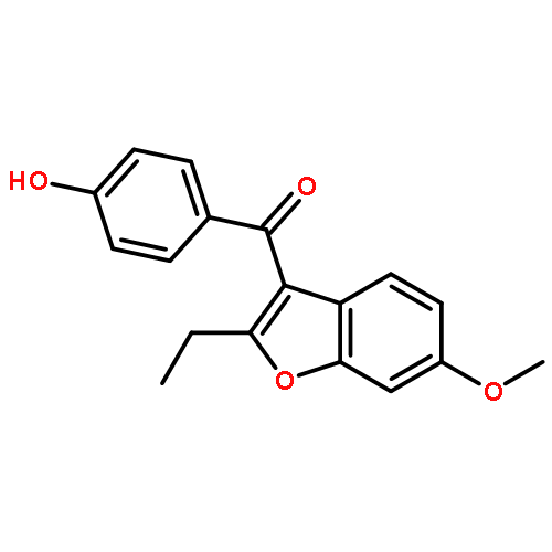 Methanone, (2-ethyl-6-methoxy-3-benzofuranyl)(4-hydroxyphenyl)-