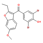 Methanone,(3,5-dibromo-4-hydroxyphenyl)(2-ethyl-6-methoxy-3-benzofuranyl)-