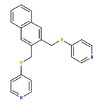 PYRIDINE, 4,4'-[2,3-NAPHTHALENEDIYLBIS(METHYLENETHIO)]BIS-