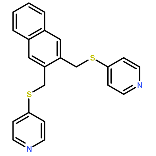 PYRIDINE, 4,4'-[2,3-NAPHTHALENEDIYLBIS(METHYLENETHIO)]BIS-