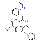 N-[3-[3-Cyclopropyl-5-[(2-fluoro-4-iodophenyl)amino]-3,4,6,7-tetrahydro-6,8-dimethyl-2,4,7-trioxopyrido[4,3-d]pyrimidin-1(2H)-yl]phenyl]acetamide