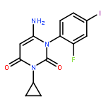 6-Amino-3-cyclopropyl-1-(2-fluoro-4-iodophenyl)pyrimidine-2,4(1H,3H)-dione