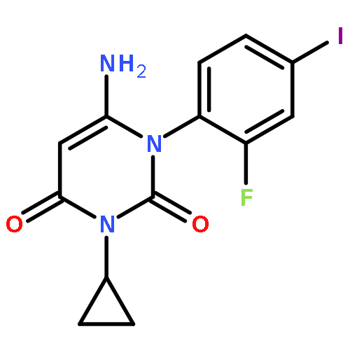 6-Amino-3-cyclopropyl-1-(2-fluoro-4-iodophenyl)pyrimidine-2,4(1H,3H)-dione