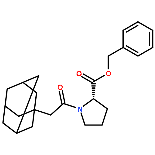 L-Proline, 1-(tricyclo[3.3.1.13,7]dec-1-ylacetyl)-, phenylmethyl ester