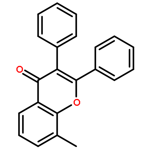 4H-1-Benzopyran-4-one, 8-methyl-2,3-diphenyl-