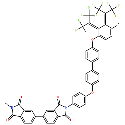 POLY[(1,3-DIHYDRO-1,3-DIOXO-2H-ISOINDOLE-2,5-DIYL)[2,2,2-TRIFLUORO-1-(TRIFLUOROMETHYL)ETHYLIDENE](1,3-DIHYDRO-1,3-DIOXO-2H-ISOINDOLE-5,2-DIYL)-1,4-PHENYLENEOXY-1,4-PHENYLENE[2,2,2-TRIFLUORO-1-(TRIFLUOROMETHYL)ETHYLIDENE]-1,4-PHENYLENEOXY-1,4-PHENYLENE]