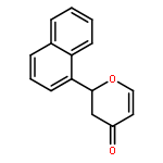 4H-Pyran-4-one, 2,3-dihydro-2-(1-naphthalenyl)-