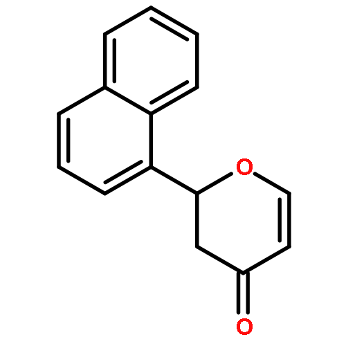 4H-Pyran-4-one, 2,3-dihydro-2-(1-naphthalenyl)-