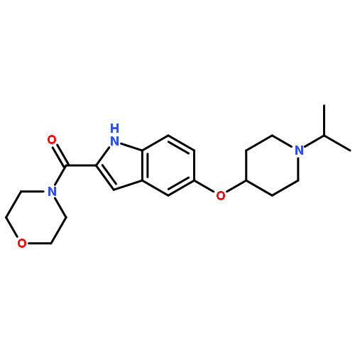 Morpholine,4-[[5-[[1-(1-methylethyl)-4-piperidinyl]oxy]-1H-indol-2-yl]carbonyl]-