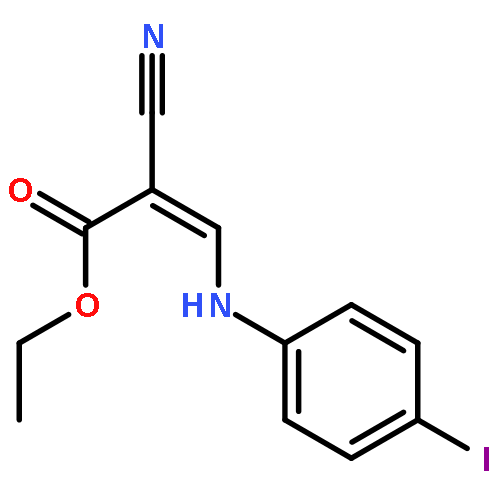 2-Propenoic acid, 2-cyano-3-[(4-iodophenyl)amino]-, ethyl ester, (2Z)-