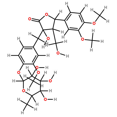 [3-[4-[(6-deoxy-alpha-L-mannopyranosyl)oxy]-3-methoxyphenyl]methyl]-5-(3,4-dimethoxyphenyl)dihydro-3-hydroxy-4-(hydroxymethyl)-2(3H)-furanone