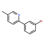 Pyridine, 2-(3-bromophenyl)-5-methyl-