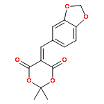 1,3-Dioxane-4,6-dione,5-(1,3-benzodioxol-5-ylmethylene)-2,2-dimethyl-