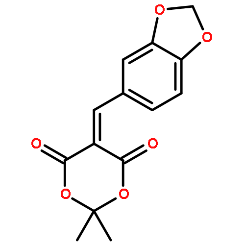 1,3-Dioxane-4,6-dione,5-(1,3-benzodioxol-5-ylmethylene)-2,2-dimethyl-