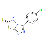 1,2,4-Triazolo[3,4-b][1,3,4]thiadiazole-6(5H)-thione, 3-(4-chlorophenyl)-