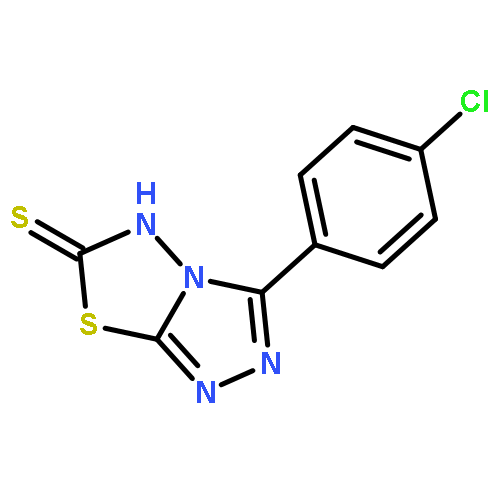 1,2,4-Triazolo[3,4-b][1,3,4]thiadiazole-6(5H)-thione, 3-(4-chlorophenyl)-