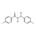 1-Propanone, 2,3-dibromo-1,3-bis(4-chlorophenyl)-