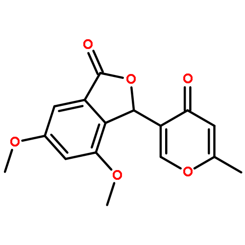 1(3H)-Isobenzofuranone,4,6-dimethoxy-3-(6-methyl-4-oxo-4H-pyran-3-yl)-, (3R)-