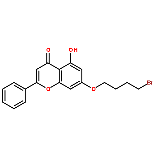 4H-1-Benzopyran-4-one, 7-(4-bromobutoxy)-5-hydroxy-2-phenyl-