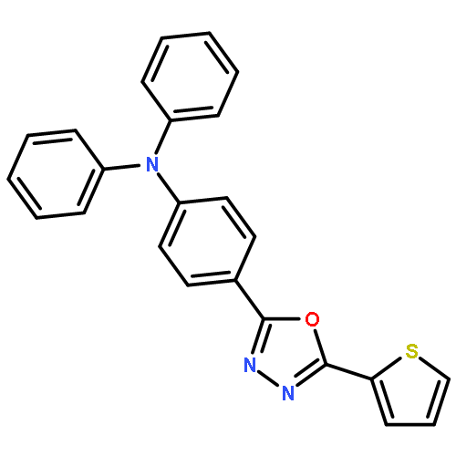 Benzenamine, N,N-diphenyl-4-[5-(2-thienyl)-1,3,4-oxadiazol-2-yl]-